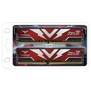 Team T-Force Zeus 16GB Red Heatsink (2 x 8GB) DDR4 3200MHz DIMM System Memory