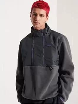 Superdry Mountain Sport Fleece - Charcoal, Size L, Men