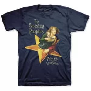 The Smashing Pumpkins - Mellon Collie Unisex Medium T-Shirt - Blue