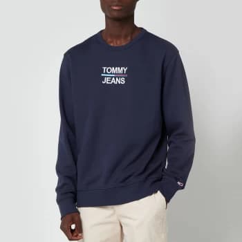 Tommy Jeans Mens Essential Crew Sweat - Twilight Navy - XXL