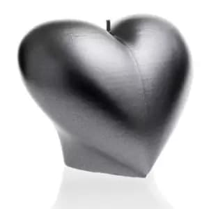 Heart Smooth Candle – Steel
