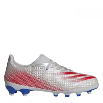 adidas X Ghosted .3 FG Junior Football Boots - SilverMet/Black