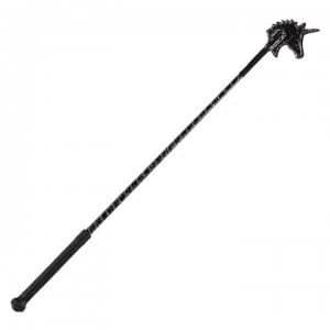 Dublin Sparkle Unicorn Riding Crop - Black