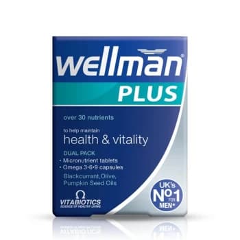 Vitabiotics Wellman Plus Omega 3.6.9 Tablets & Capsules - 28+28s (Case of 4)