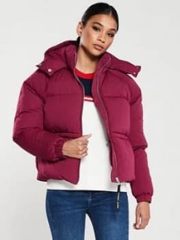 Tommy Jeans Short Padded Jacket - Red