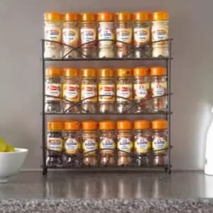 Neo Black Free Standing 3 Tier Table Top Spice Rack