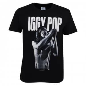 Official Iggy Pop T Shirt - Mic Stance