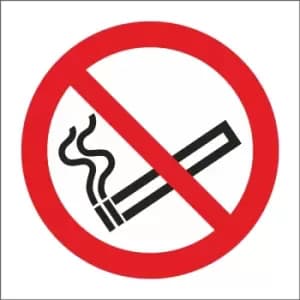 No Smoking Symbol Self Adhesive Vinyl 100mm x 100mm SS020SA CASTLE PROMOTIONS