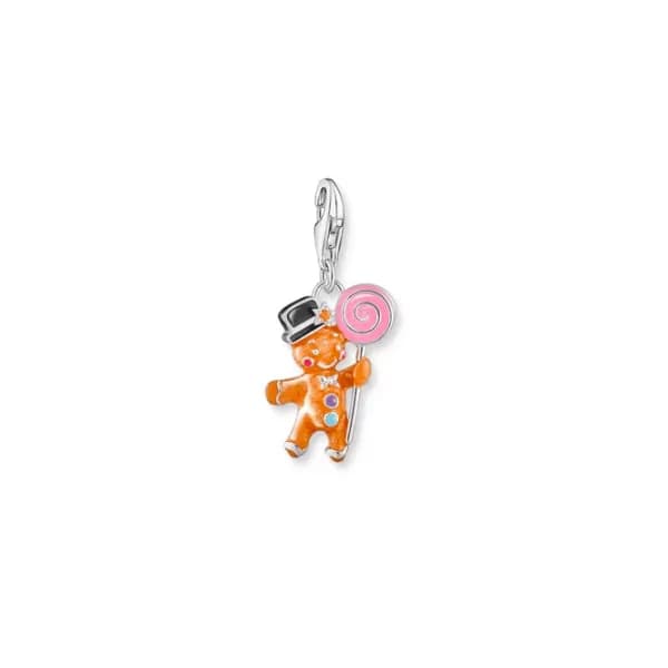 Charmista Multicoloured Enamel Gingerbread Man Charm 2064-691-7