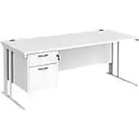 Dams International Desk MCM18P2WHWH 1,800 x 800 x 725 mm
