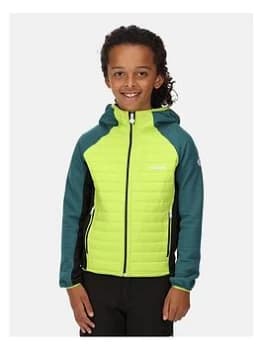 Boys, Regatta Kids Kielder Hybrid V Jacket - Green/black, Green/Black, Size 7-8 Years