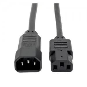 Tripp Lite PDU Power Cord C13 to C14 10A 250V 18 AWG 2ft Black