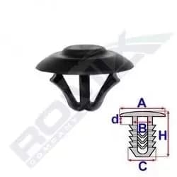 ROMIX Clip MERCEDES-BENZ C60749 A0019880325