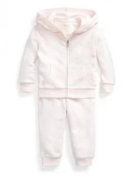 Ralph Lauren Baby Girls Hoodie & Jogger Outfit
