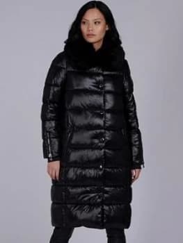 Barbour International Platinum Gravity Quilt, Black, Size 10, Women