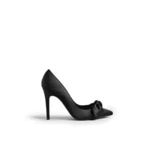 Ted Baker Hyana Moire satin Bow Court Shoes - Black
