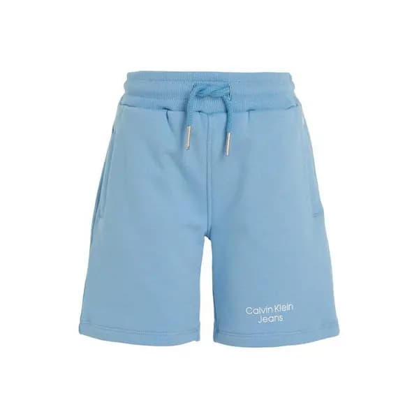 Calvin Klein Jeans Stack Logo Shorts Juniors - Blue One Size