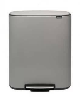 Brabantia Bo 30 + 30-Litre Pedal Bin - Grey