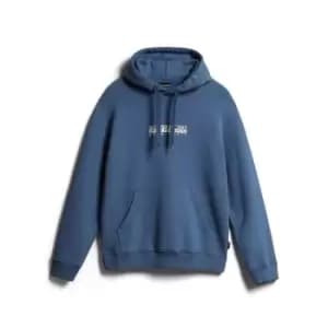 Napapijri Box Logo Hoodie - Blue