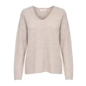 Only V Neck Jumper Womens - White