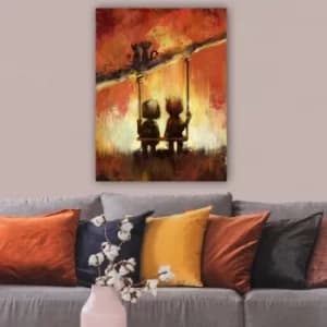315642092_70100 Multicolor Decorative Canvas Painting