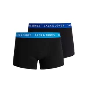 Jack & Jones Mens 2 Pack Boxer Shorts - Black/Blue - Medium TJ Hughes