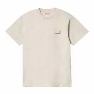 Carhartt Wip American Script T-Shirt, Natural, Male, T-Shirts, I029956.05XX