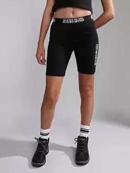 Napapijri N-box Legging Shorts - Black, Size XS, Women