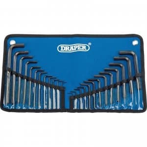 Draper 25 Piece Hexagon Allen Key Set Metric and Imperial