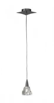 Ceiling Pendant 1 Light G9, Satin Nickel