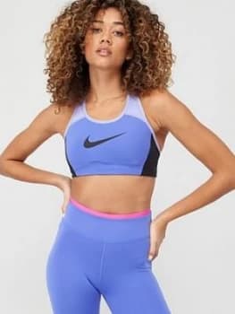 Nike High Support Swoosh Padded Bra - Sapphire
