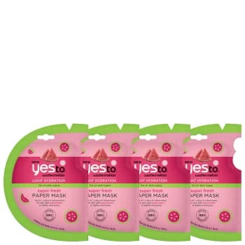 yes to Watermelon Super Fresh Paper Mask - 4 Pack Bundle