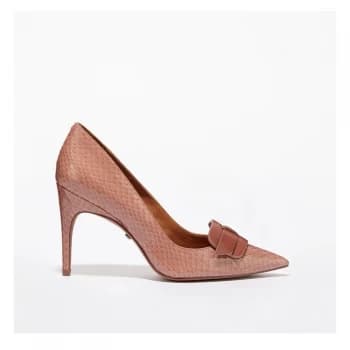 Reiss Harriet Court Shoes - Mink Snake