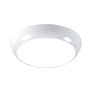 Knightsbridge LED Bulkhead with Sensor/Dimming Function 6000K, 230V IP44 14W