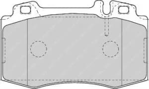 Ferodo FDB1426 Brake Pad Set Front Axle Premier Car