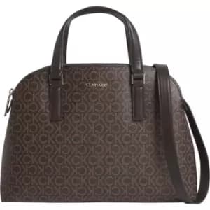 Calvin Klein Ck Must Dome Tote Mono - Brown