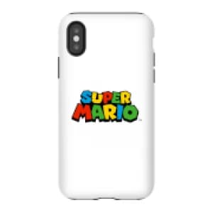 Nintendo Super Mario Colour Logo Phone Case - iPhone X - Tough Case - Gloss