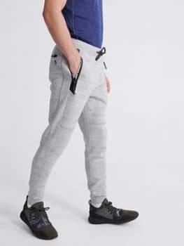 Superdry Gymtech Joggers - Light Grey Marl Size S, Men