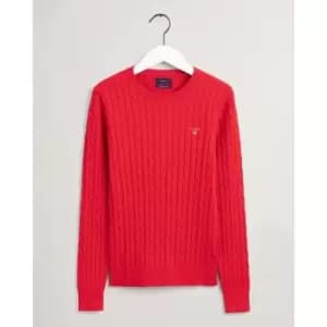 Gant Cable Knit Jumper - Red