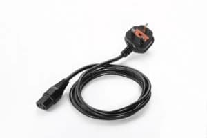 Zebra Power Cord: 18AWG 10A 250V UK - .