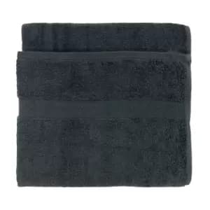 Loft Combed Cotton Bath Towel Blue Slate