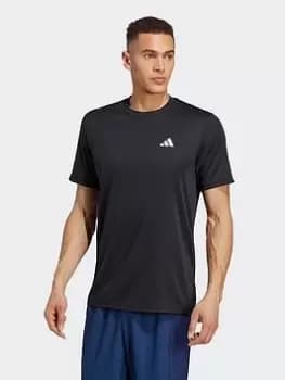 adidas Performance Train Essentials Training T-Shirt - Black/White, Size XS, Men