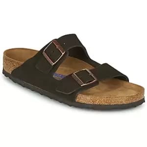Birkenstock ARIZONA SFB LEATHER mens Mules / Casual Shoes in Brown,9.5