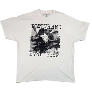 Disturbed - Sketch Unisex X-Large T-Shirt - White
