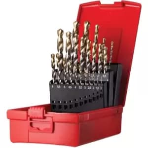 A095 Set 200 HSS-Tin Jobber Drills (24-Pce)