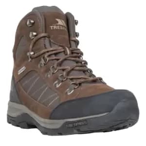 Trespass Mens Chavez Mid Cut Hiking Boots (10 UK) (Dark Brown)