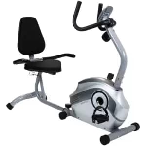 Charles Bentley Recumbent Exercise Bike 8 Level Adjustable Resistance - Black