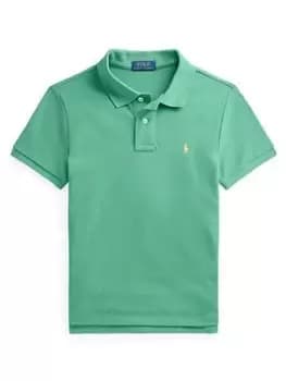 Ralph Lauren Boys Short Sleeve Polo Shirt - Green, Size 12-14 Years=L