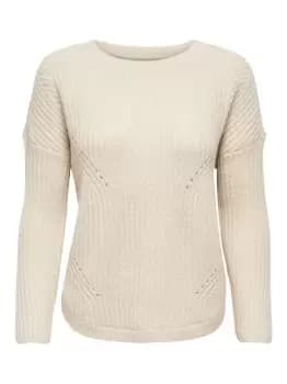 ONLY Loose Knitted Pullover Women White