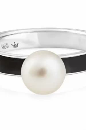 Jersey Pearl Viva Freshwater Pearl Black Ring Size M JEWEL VIVALRB-M